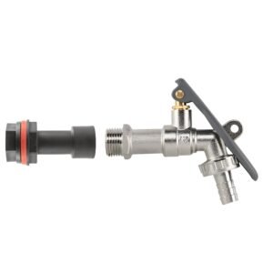 Water Butt Extension Kit 1/2″ with Lever Tap Hose Barb and Home & Garden Free Shipping 5