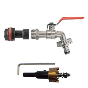 Water Butt Extension Kit 3/4″ with Quick Connect Lever Tap Home & Garden Free Shipping