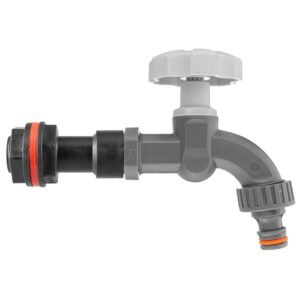 Water Butt Extension Kit 3/4″ with Grey Dial Tap Home & Garden Free Shipping