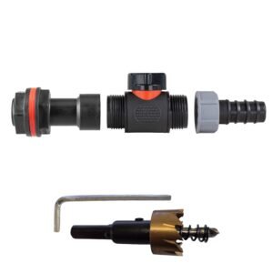 Water Butt Extension Kit 3/4″ with In-Line Valve + 20mm Barb Home & Garden Free Shipping