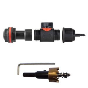 Water Butt Extension Kit 3/4″ with In-Line Valve + 4mm Micro Home & Garden Free Shipping