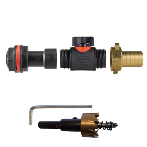Water Butt Extension Kit 3/4″ with In-Line Valve + Brass Home & Garden Free Shipping 5