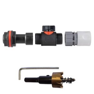 Water Butt Extension Kit 3/4″ with In-Line Valve + Female Home & Garden Free Shipping