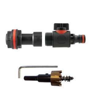 Water Butt Extension Kit 3/4″ with Quick Connect Valve and Home & Garden Free Shipping