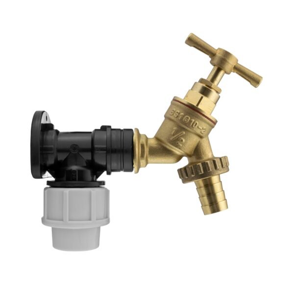Wall Flange Kit 20mm MDPE – Brass Garden Tap 1/2″ Barb Home & Garden Free Shipping 5