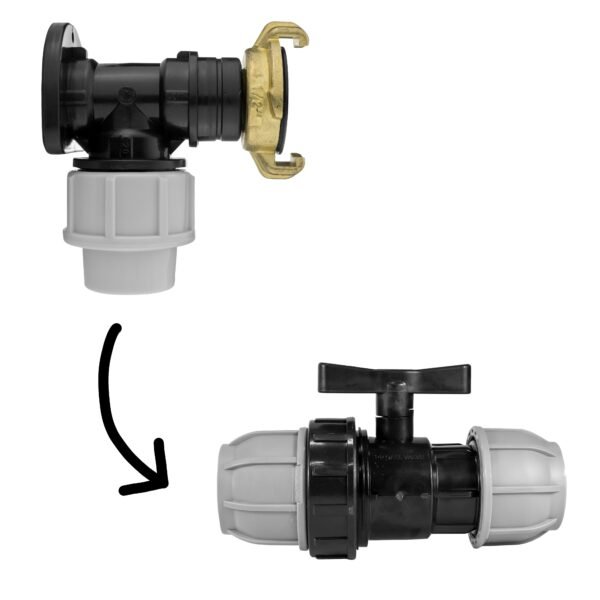 Wall Flange Kit 20mm MDPE – Geka & In Line Valve Home & Garden Free Shipping 5
