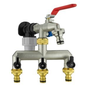 Wall Flange Kit 20mm MDPE + Quick Connect Triple Metal Home & Garden Free Shipping