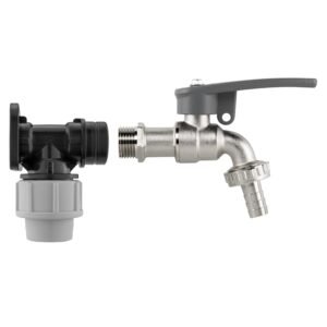 Wall Flange Kit 20mm MDPE – Lever Tap with Hose Barb and Home & Garden Free Shipping