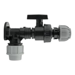 Wall Flange Kit 25mm MDPE + Large Plastic Valve & 25mm MDPE Home & Garden Free Shipping