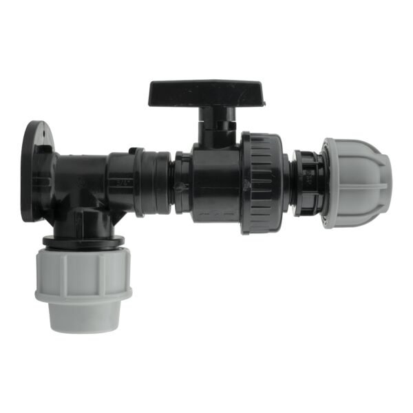 Wall Flange Kit 25mm MDPE + Large Plastic Valve & 25mm MDPE Home & Garden Free Shipping 5