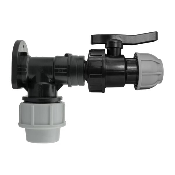 Wall Flange Kit 25mm MDPE + 25mm MDPE Valve Home & Garden Free Shipping 5