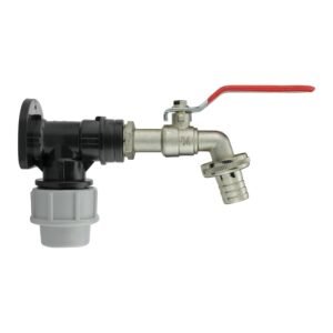Wall Flange Kit 25mm MDPE + Lever Tap 3/4″ Barb Home & Garden Free Shipping