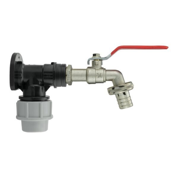 Wall Flange Kit 25mm MDPE + Lever Tap 3/4″ Barb Home & Garden Free Shipping 5