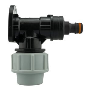 Wall Flange Kit 25mm MDPE + Quick Connector Male Home & Garden Free Shipping