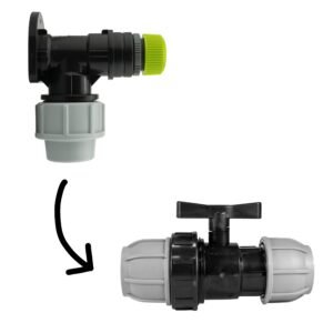 Wall Flange Kit 25mm MDPE + 25mm MDPE Valve + Direct Hose Home & Garden Free Shipping