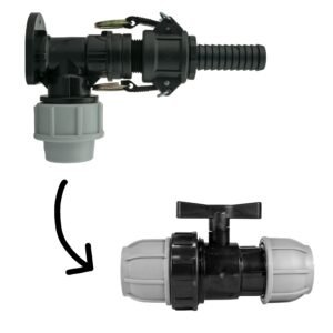 Wall Flange Kit 25mm MDPE + 25mm MDPE Valve + 3/4″ Camlock Home & Garden Free Shipping