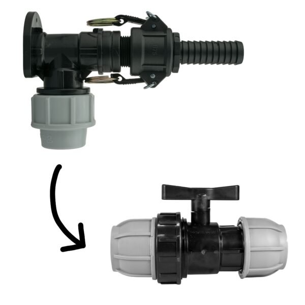 Wall Flange Kit 25mm MDPE + 25mm MDPE Valve + 3/4″ Camlock Home & Garden Free Shipping 5