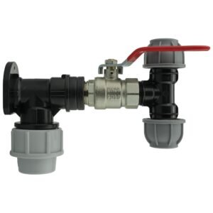 Wall Flange Kit 25mm MDPE + Lever Valve + 20mm MDPE Tee Home & Garden Free Shipping