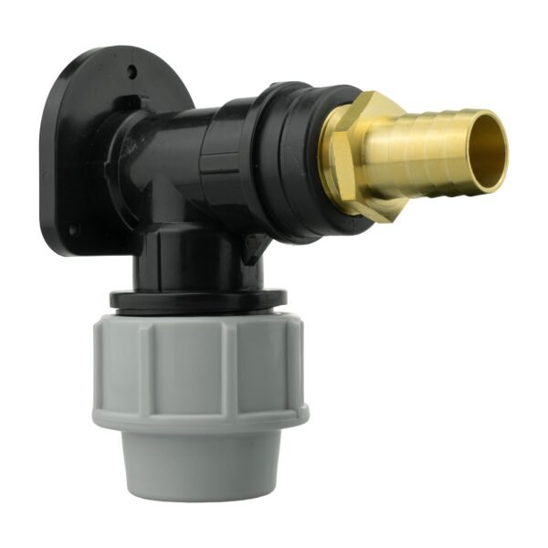 Wall Flange Kit 25mm MDPE + 19mm Brass Barb Home & Garden Free Shipping 5