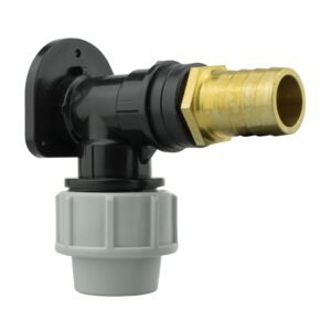 Wall Flange Kit 25mm MDPE + 25mm Brass Barb Home & Garden Free Shipping