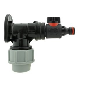 Wall Flange Kit 25mm MDPE + Valve with Male Quick Connector Home & Garden Free Shipping