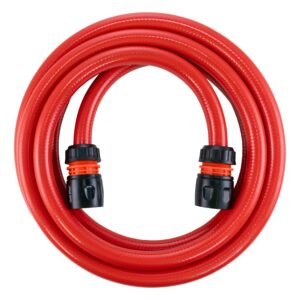 Water Hose Red Set 12.5mm Pipe (Black Connectors)