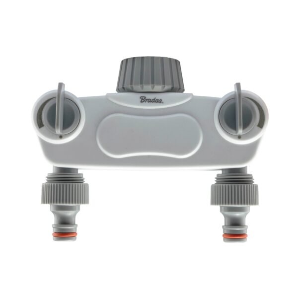 White Line Solid 2-Way Manifold with 1″ or 3/4″ Tap Valves Home & Garden Free Shipping 5