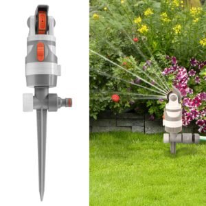4 – Pattern Gear Drive Sprinkler White Line Home & Garden Free Shipping