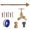 Brass Barbed Bib Tap BASIC Connection Kit Home & Garden Free Shipping 11