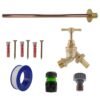 Brass Barbed Bib Tap BASIC Connection Kit Home & Garden Free Shipping 11