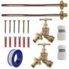 Brass Quick Connect Bib Tap BASIC Connection Kit x2 Home & Garden Free Shipping 9
