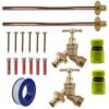 Brass Quick Connect Bib Tap BASIC Connection Kit x2 Home & Garden Free Shipping 9