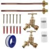 Brass Quick Connect Bib Tap BASIC Connection Kit x2 Home & Garden Free Shipping 11