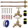 Brass Quick Connect Bib Tap BASIC Connection Kit x2 Home & Garden Free Shipping 9