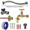 Polished Brass 13mm Barb Tap STANDARD Connection Kit Home & Garden Free Shipping 11