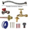Polished Brass 13mm Barb Tap STANDARD Connection Kit Home & Garden Free Shipping 11