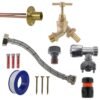 Brass Barbed Bib Tap FULL Connection Kit Home & Garden Free Shipping 9