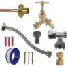 Brass Barbed Bib Tap FULL Connection Kit Home & Garden Free Shipping 9