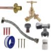 Brass Barbed Bib Tap FULL Connection Kit Home & Garden Free Shipping 9