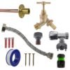 Brass Barbed Bib Tap FULL Connection Kit Home & Garden Free Shipping 9