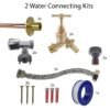 Brass Barbed Bib Tap FULL Connection Kit x2 Home & Garden Free Shipping 11