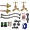 Brass Barbed Bib Tap FULL Connection Kit x2 Home & Garden Free Shipping 9