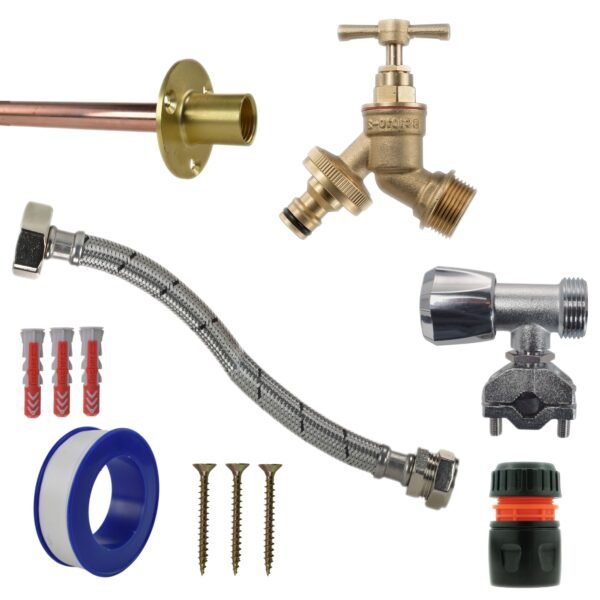 Brass Quick Connect Bib Tap FULL Connection Kit Home & Garden Free Shipping 5