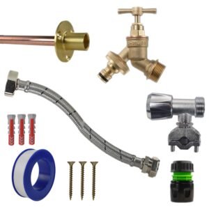 Brass Quick Connect Bib Tap FULL Connection Kit Home & Garden Free Shipping
