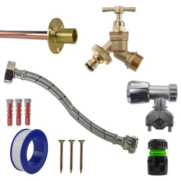 Brass Quick Connect Bib Tap FULL Connection Kit Home & Garden Free Shipping 5
