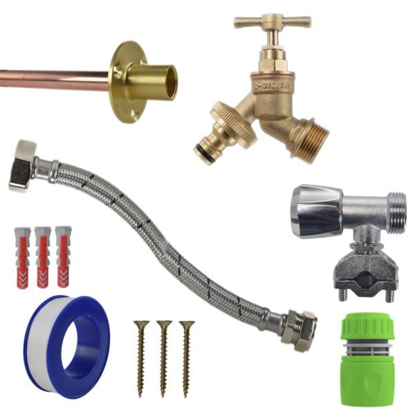 Brass Quick Connect Bib Tap FULL Connection Kit Home & Garden Free Shipping 5