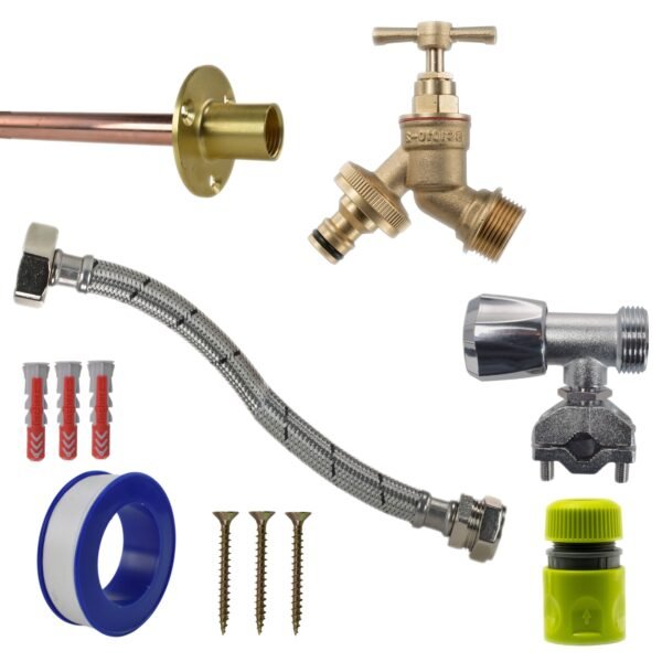 Brass Quick Connect Bib Tap FULL Connection Kit Home & Garden Free Shipping 5