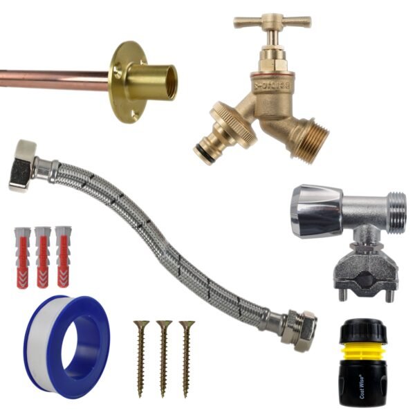Brass Quick Connect Bib Tap FULL Connection Kit Home & Garden Free Shipping 5