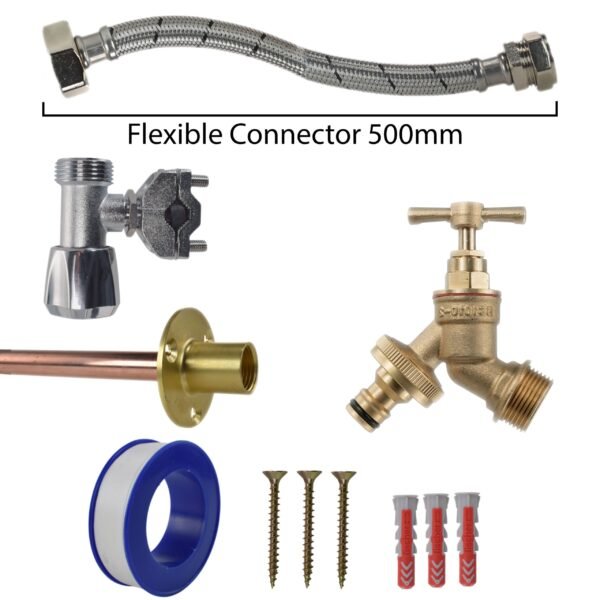 Brass Quick Connect Bib Tap FULL Connection Kit Garden Hose Connection Set Free Shipping 7