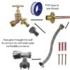 Brass Quick Connect Bib Tap FULL Connection Kit Garden Hose Connection Set Free Shipping 11